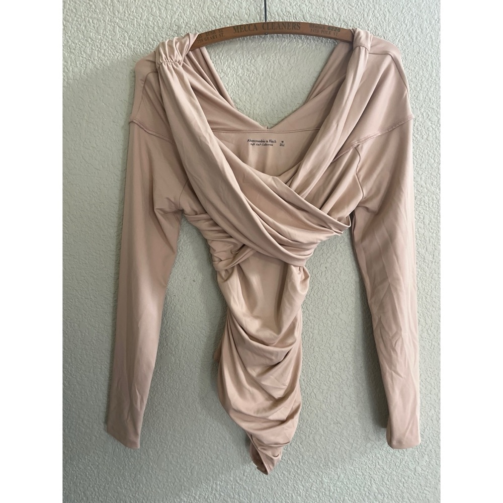 Abercrombie & Fitch Soft AF Draped Bodysuit Women’s Size Medium